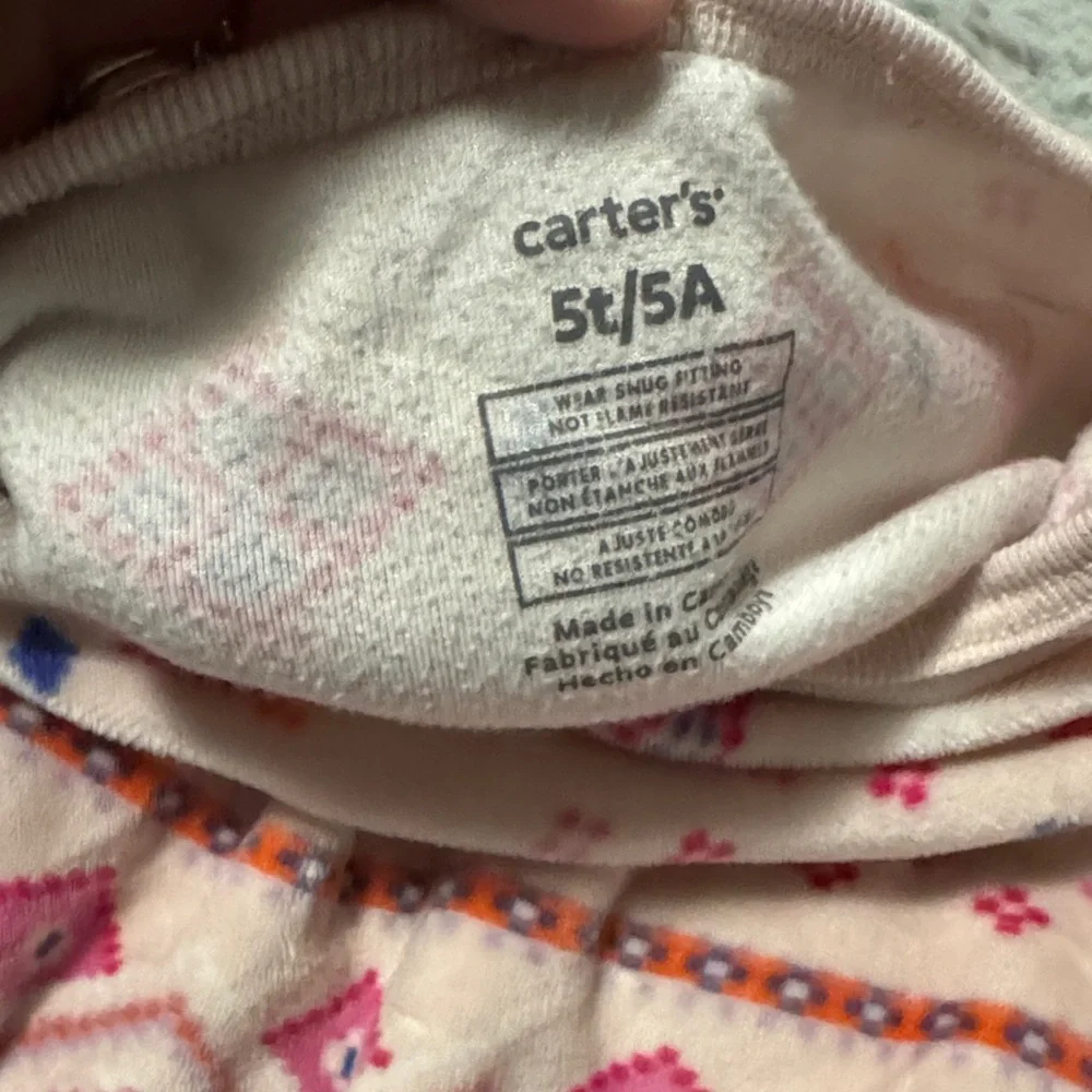 Carter's Pink Geometric Kids Pajama Set